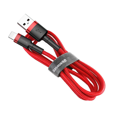 Baseus CALKLF-B09 Lightning Cafule Cable 2.4A 1m Red + Red