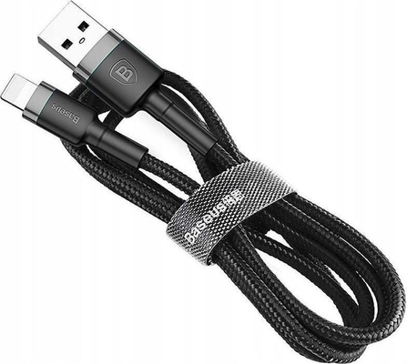 Baseus CALKLF-BG1 Lightning Cafule Cable 2.4A 1m Gray + Black