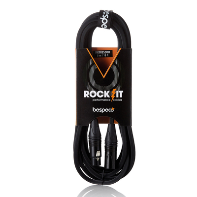 BESPECO ΚΑΛΩΔΙΟ MIC XLR / XLR 5M ROCKIT STRIPED SERIES