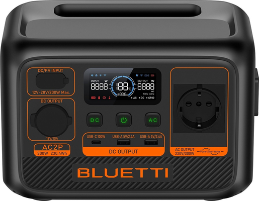 BLUETTI Premium AC2P Portable Power Station, 300W AC Outlet 230.4Wh