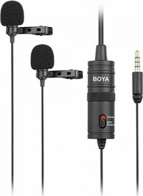 Boya BY-M1DM  Electret / Πυκνωτικό Μικρόφωνο 3.5mm Πέτου για Κάμερα