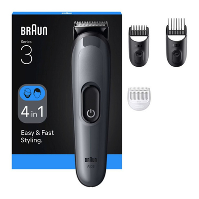 Braun AIO3500 Ξυριστική Μηχανή Σώματος / Προσώπου Επαναφορτιζόμενη