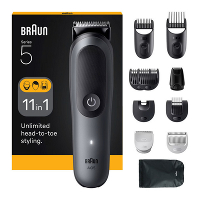 Braun AIO5560 Επαναφορτιζόμενη Κουρευτική Μηχανή Γκρι