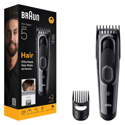 Braun HC5510 Επαναφορτιζόμενη Κουρευτική Μηχανή  με 9 ρυθμίσεις μήκους