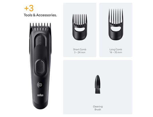 Braun HC5530 Series 5 Κουρευτική Μηχανή Μαύρη