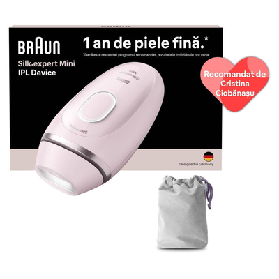 Braun PL1111 Silk Expert Mini Αποτριχωτική Μηχανή Epilator για Πρόσωπο & Σώμα