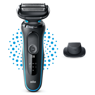 Braun Series 5 51-M1200s Ξυριστική Μηχανή Προσώπου Επαναφορτιζόμενη.BLUE