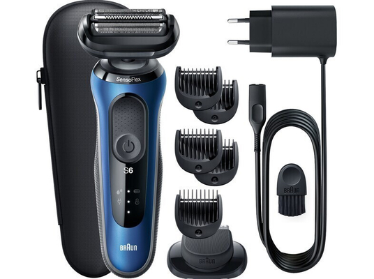 Braun Series 6 61-B1500S Ξυριστική Μηχανή Προσώπου Επαναφορτιζόμενη