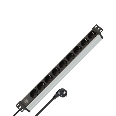 Πολύπριζο Rackmount 19'' 1U 9 Θέσεων 1390007009 ALU LINE BRENNENSTUHL