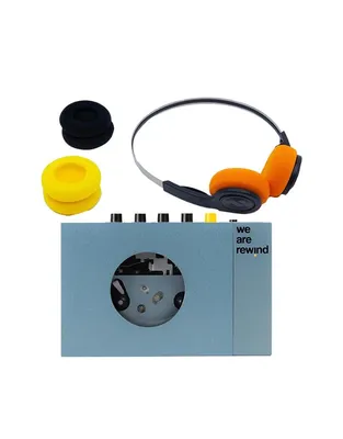 BUNDLE WE ARE REWIND Kurt Φορητό Kασετόφωνο Mπλε με ακουστικά Bluetooth