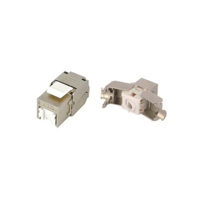 Βύσμα Keystone RJ45 CAT6A Power On KJ-C6A-F001-S FTP Toolless με καπάκι προστασίας