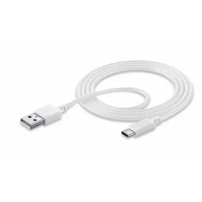 CELLULAR LINE 270413 USB Καλώδιο Συγχρονισμού και Φόρτισης Type-C (1,2m) Λευκό