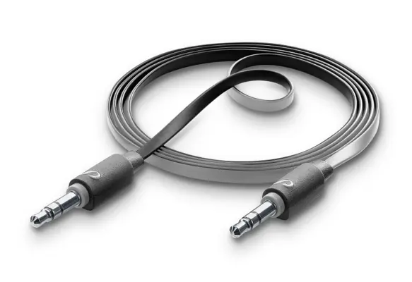 CELLULAR LINE 278495 Καλώδιο Ήχου 3,5mm Jack (1m) Μαύρο