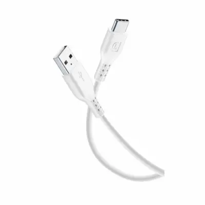 CELLULAR LINE 295706 USB Καλώδιο Συγχρονισμού και Φόρτισης Type-C (0,6m) Λευκό