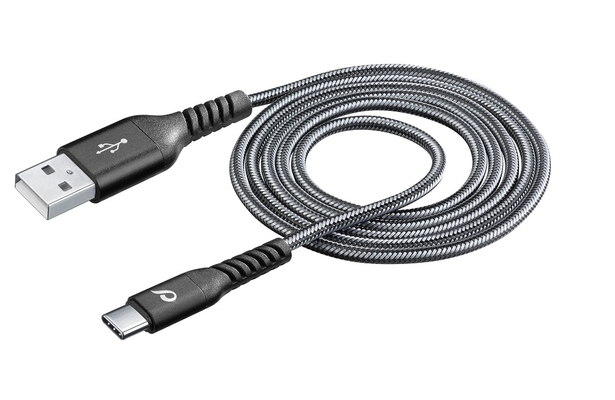 CELLULAR LINE 312373 USB Extreme Καλώδιο Συγχρονισμού και Φόρτισης Type-C (1,2m) Μαύρο