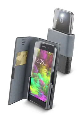 CELLULAR LINE 316098 Θήκη κινητού Book Universal SlideClick XXXL Μαύρη