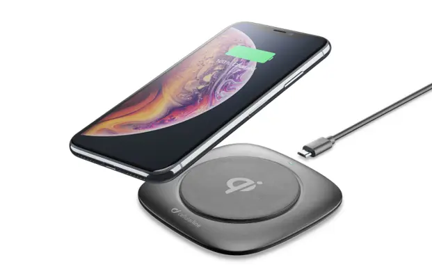 CELLULAR LINE 355097 Ασύρματος Φορτιστής Wireless Fast Charger Easy (Qi Pad) 10W Μαύρος