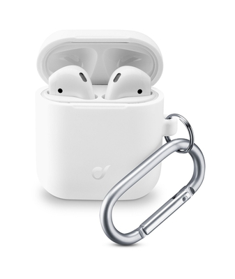 CELLULAR LINE 355783 Θήκη Σιλικόνης Bounce για AirPods 1/2 Λευκή