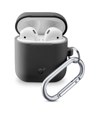 CELLULAR LINE 355806 Θήκη Σιλικόνης Bounce για AirPods 1/2 Μαύρη