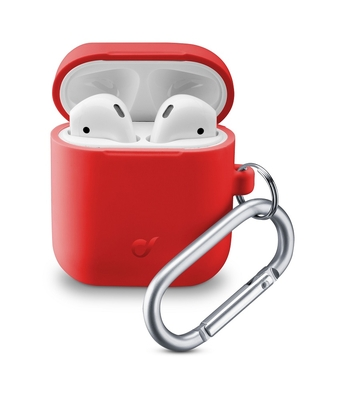 CELLULAR LINE 355813 Θήκη Σιλικόνης Bounce για AirPods 1/2 Κόκκινη