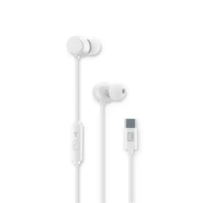 CELLULAR LINE 456657 Handsfree Ακουστικά Cloud in-Ear με βύσμα Type-C Λευκά