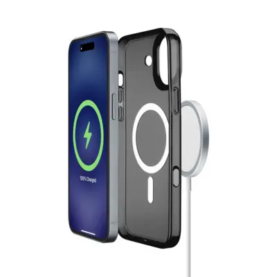CELLULAR LINE 482717 Μαγνητική Θήκη Κινητού Magsafe Σκληρής Σιλικόνης για iPhone 16 Μαύρη