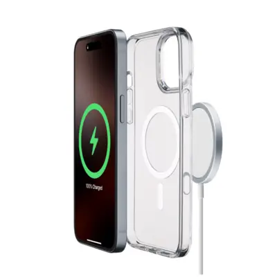 CELLULAR LINE 482823 Μαγνητική Θήκη Κινητού για Magsafe Φορτιστή iPhone 16 Pro Max Διαφανής