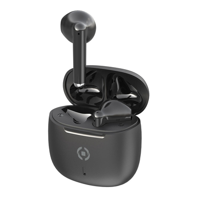 Celly Buz 2 Earbud Bluetooth Handsfree Ακουστικά με Θήκη Φόρτισης Μαύρα