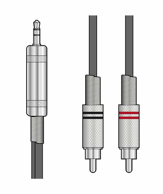 Citronic S3J-2R150 Καλώδιο Ήχου 3.5mm TRS Jack-2 x RCA Plugs 1,5m (Τεμάχιο)