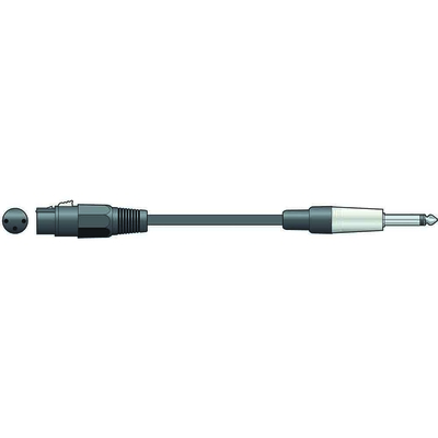 Citronic XF-M6J300BK Classic Microphone Leads XLR Female - 6,3mm Mono Jack Plug 3m (Τεμάχιο)