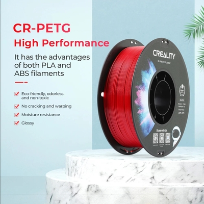 Creality CR-PETG Grey 3D Printer Filament, Hard Glossy, Tensile Str. 49MPA 1 kg 1.75 3301030039 gray
