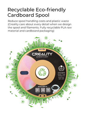 CREALITY CR-PLA Matte Strawberry Red, 3D Printer Filament 1 kg Spool,1.75mm (3301010300)
