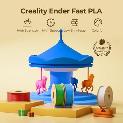 Creality Ender Fast PLA Light Blue 300mm/s 3D Printer Filament  1 kg Spool,1.82