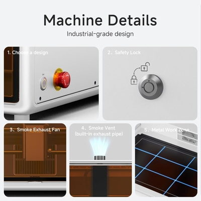 Creality Falcon A1 White - 10W Laser Engraver 305x381 Acrylic 9,6mm Wood 6mm CoreXY 600mms