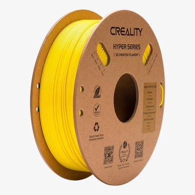 Creality Hyper-PETG Yellow 3D Printer Filament, fast print, chemical sunlight resist. 1kg 1.79