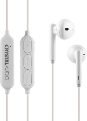 CRYSTAL AUDIO BIE-02-W BLUETOOTH WHITE IN-EAR EARPHONES
