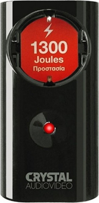 CRYSTAL AUDIO CP1-1300-70 Μαύρο Μονόπριζο Προστασίας 1300j/70db