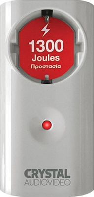 CRYSTAL AUDIO CPW1-1300-70 Λευκό Μονόπριζο Προστασίας 1300j/70db