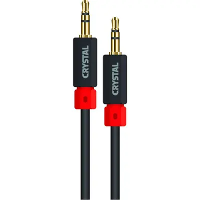 Crystal Audio Επίχρυσο Καλώδιο Ήχου Stereo Jack 3.5mm 0.5m.J-MM-0,5