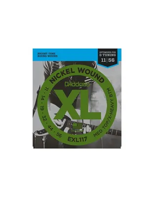 D'Addario ΕXL-117 Χορδές Ηλ.Κιθάρας XL Nickel Wound .011-.056 Medium Top/Extra Heavy Bottom