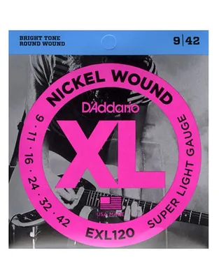 D'Addario EXL-120 Χορδές Ηλεκτρικής Κιθάρας XL Nickel Wound .009-.042 Super Light