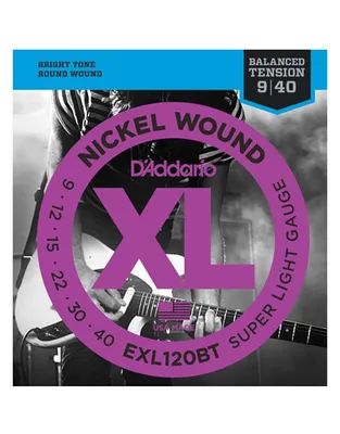D'Addario EXL-120BT Χορδές Ηλ.Κιθάρας XL Nickel Wound .009-.040 Super Light Balanced Tension