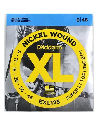 D'Addario EXL-125 Χορδές Ηλεκτρικής Κιθάρας XL Nickel Wound .009-.046 Super Light Top/Regular Bottom