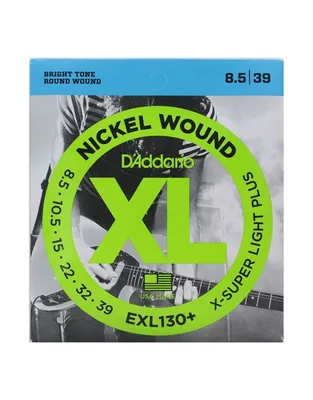 D'Addario EXL-130+ Χόρδες Hλ.Κιθάρας Xl Nickel Wound .0085-.039 Extra Super Light Plus
