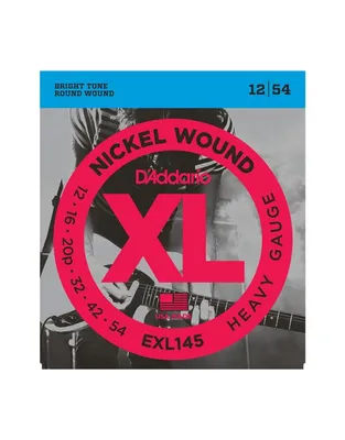 D'Addario EXL-145 Χορδές Ηλεκτρικής Κιθάρας XL Nickel Wound .012-.054 Heavy Plain 3rd