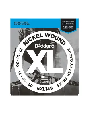 D'Addario EXL-148 Χορδές Ηλεκτρικής Κιθάρας XL Nickel Wound .012-.060 Extra Heavy