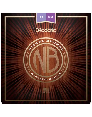 D'Addario NB1152 Χορδές Ακουστικής Κιθάρας Nickel Bronze .011-.052 Custom Light