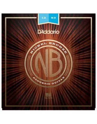 D'Addario NB1253 Χορδές Ακουστικής Κιθάρας Nickel Bronze .012-.053 Light