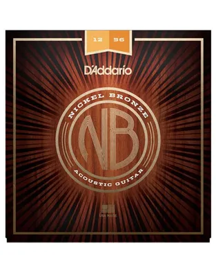 D'Addario NB1256 Χορδές Ακουστικής Κιθάρας Nickel Bronze .012-.056 Light Top/Medium Bottom