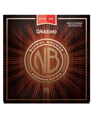 D'Addario NB13556BT Χορδές Ακ.Κιθάρας Nickel Bronze .013.5-.056 Medium Balanced Tension